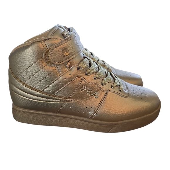 Womens Fila Vulc 13 MP Mid Plus Metallic Gold Sneaker Shoes 5CM00102-700 Size 6 - Picture 7 of 7